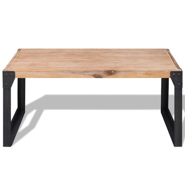 vidaXL Coffee Table Solid Acacia Wood 100x60x45 cm