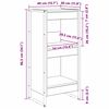 vidaXL Book Cabinet Old Wood 40 x 30 x 86.5 cm Engineered Wood
