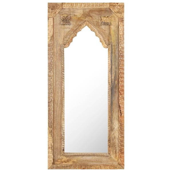 vidaXL Mirror 50x3x110 cm Solid Mango Wood