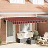 vidaXL Retractable Awning Manual Orange 400 x 200 cm Fabric