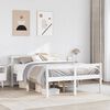 vidaXL Senior Bed with Headboard without Mattress White 150x200 cm King Size