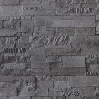 vidaXL Wallpaper 3D Stone Look Black