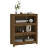 vidaXL Book Cabinet Honey Brown 80x35x97 cm Solid Wood Pine