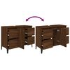vidaXL Sink Cabinet Brown Oak 80x33x60 cm Engineered Wood