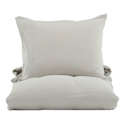 Venture Home Bed Set Mila 200x150 cm Cotton Light Grey