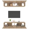 vidaXL TV Cabinets 4 pcs Sonoma Oak 80x30x30 cm Engineered Wood