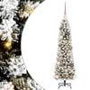 vidaXL Artificial Christmas Tree with 150 LEDs with Stand White 120 cm