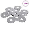 vidaXL Washers 9000 pcs Silver Iron
