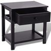 vidaXL Bedside Cabinets 2 pcs Wood Black