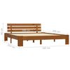 vidaXL Bed Frame without Mattress Honey Brown 160x200cm Solid Wood Pine