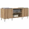 vidaXL Record Cabinet with Shelf Artisan Oak 121 x 38 x 48 cm