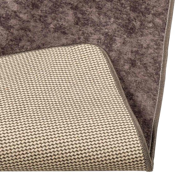 vidaXL Rug Runner MARSA Grey 100 x 100 cm Polyester and PVC