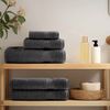 vidaXL Premium Guest Towels "SOLUND" 4 pcs Anthracite 30x50 cm 600 gsm