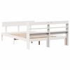 vidaXL Bed Frame without Mattress White 120x200 cm Solid Wood Pine