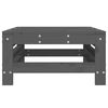 vidaXL Garden Footstool Grey Solid Wood Pine