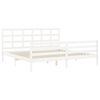 vidaXL Bed Frame without Mattress White 200x200 cm Solid Wood