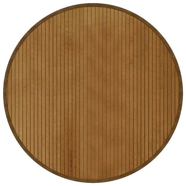 vidaXL Rug Round Brown80 cm Bamboo