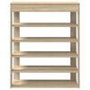 vidaXL Shoe Rack Sonoma Oak 80x30x98 cm Engineered Wood