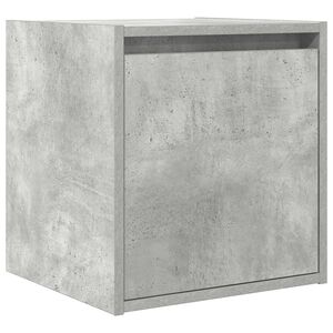 vidaXL Wall-Mounted Bedside Cabinet Concrete Grey 38x34x40 cm