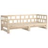 vidaXL Pull-out Day Bed without Mattress Solid Wood Pine 2x(80x200) cm