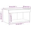 vidaXL TV Cabinet with LED Lights White 60x30x30 cm