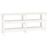 vidaXL Work Bench White 181x50x80 cm Solid Wood Pine