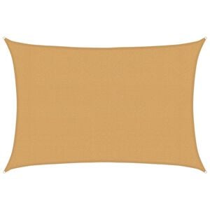 vidaXL Sunshade Sail 160 g/m&sup2; Rectangular Sand 3x5 m HDPE