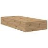 vidaXL Bed Frame with Storage Artisan oak 90 x 200 cm Engineered wood