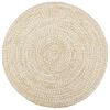 vidaXL Handmade Rug Jute White and Brown 180 cm