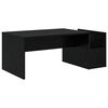 vidaXL Coffee Table Black Oak 90 x 45 x 35 cm Engineered Wood