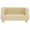 vidaXL Dog Sofa Cream 95x63x39 cm Linen