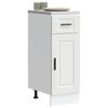 vidaXL Kitchen Base Cabinet Porto White Engineered Wood