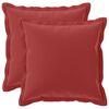 vidaXL Cushion Cover 2 pcs HOUTEN Wine Red 40 x 40 cm Polyester