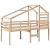 vidaXL High Sleeper Bed without Mattress 80x200 cm Solid Wood Pine