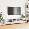 vidaXL TV Cabinet White 202x39x43.5 cm Cold-rolled Steel