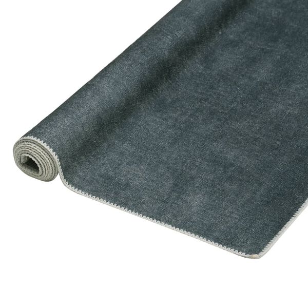 vidaXL Rug Washable Foldable Grey 160x230 cm Polyester