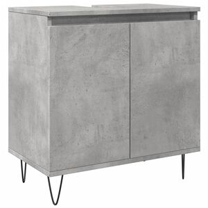 vidaXL Bathroom Cabinet Concrete Grey 58x33x60 cm Engineered Wood