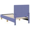 vidaXL Toddler Bed Frame with Headboard Jeans Blue 70 x 140 cm Fabric