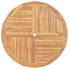 vidaXL Folding Garden Table Ø 120 cm Solid Teak Wood