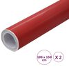 vidaXL Car Films 2 pcs 4D Red 100x150 cm