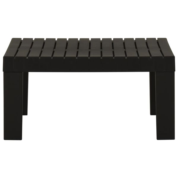 vidaXL Garden Lounge Table Plastic Grey