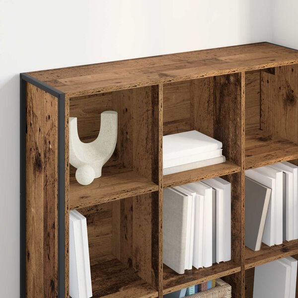 vidaXL Book Cabinet Old Wood 99.5 x 30 x 108.5 cm Engineered Wood