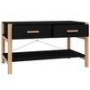 vidaXL Coffee Table Black 82x48x45 cm Engineered Wood