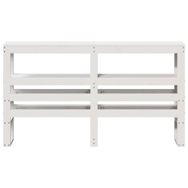 vidaXL Headboard with Shelves White 160 cm Solid Wood Pine