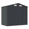 vidaXL Garden Storage Shed Anthracite Steel 204x132x186 cm