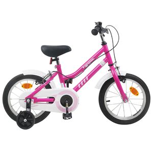 vidaXL Kids Bike 12 Inches for 2-4 Years Old Pink White