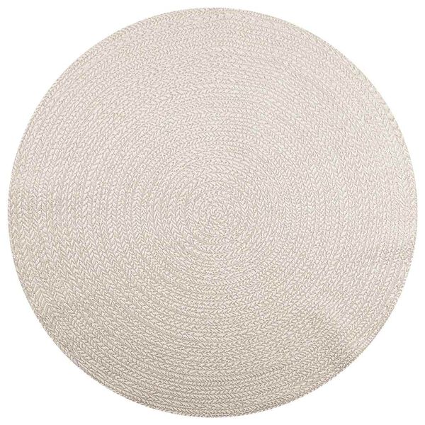 vidaXL Rug ZIZUR Cream &Oslash; 200 cm Jute Look Indoor and Outdoor