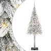 vidaXL Christmas Tree with 300 LEDs White 180 cm PE and Steel