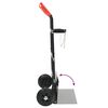 vidaXL Hand Trolley Black and Red 63 x 43.5 x 110 cm Steel