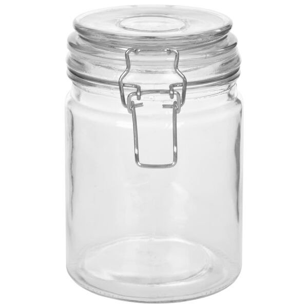 vidaXL Storage Jars with Clip Closure 6 pcs 750 ml